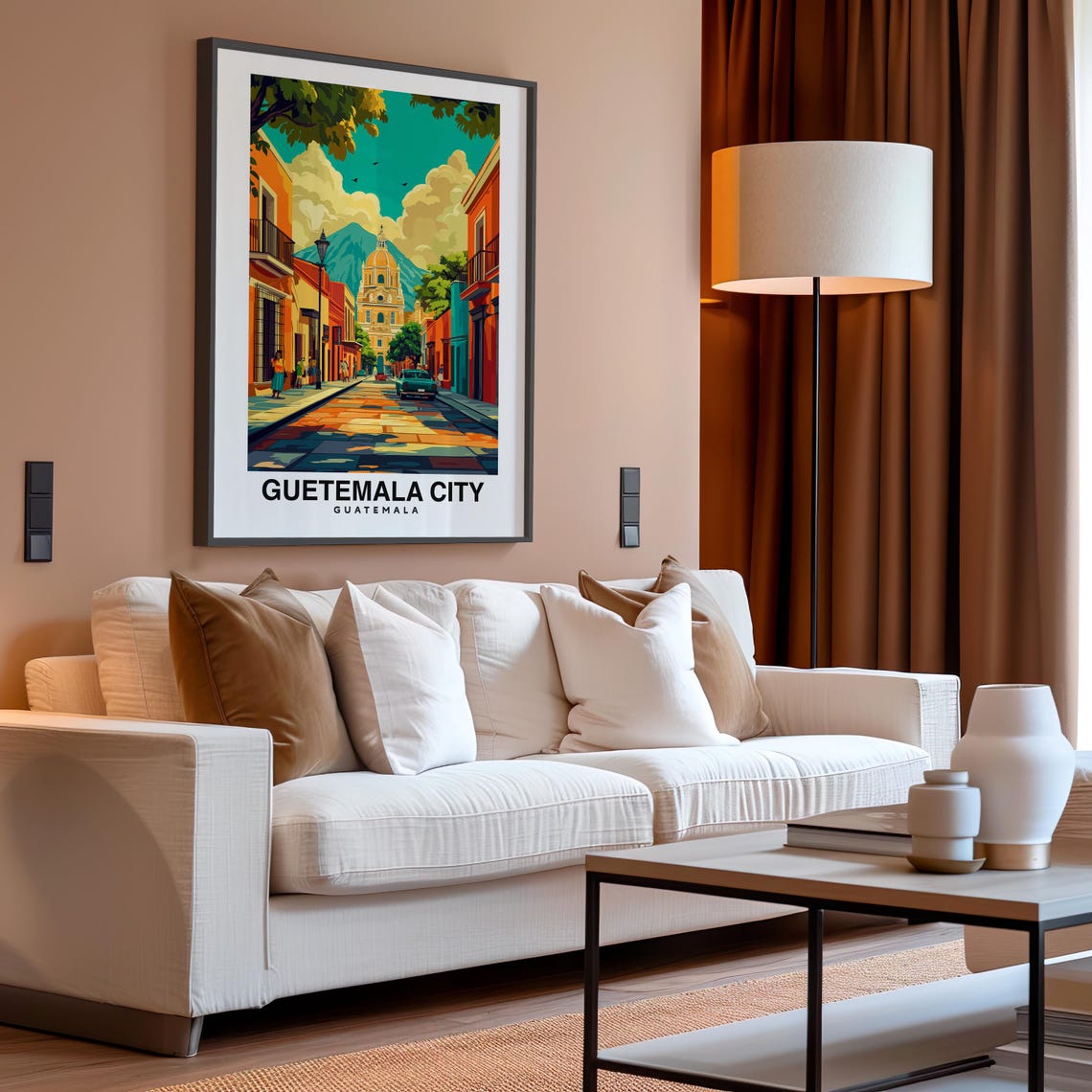 Guatemala City Travel Print Wall Art Guatemala City Guatemala City Print Guatemala City Travel Gift Guatemala City City Poster America - Image 4