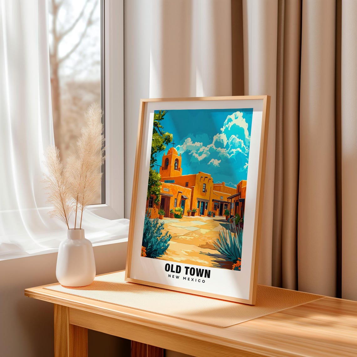 Old Town Print New Mexico Poster Old Town Views Old Town Art New Mexico Charm Old Town Beauty Cultural Heritage Southwest Culture - Image 3