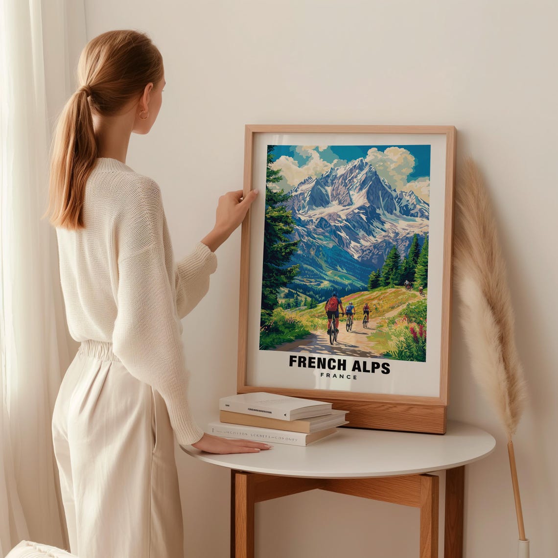 French Alps Print France Poster French Alps Views French Alps Mountains French Alps Ski Resorts France Charm French Alps Beauty - Image 2