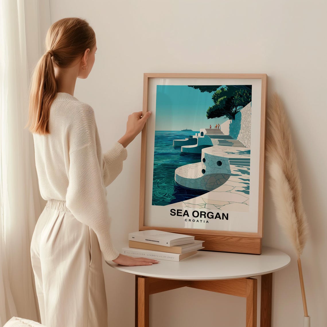 Sea Organ Travel Print Wall Art Zadar Croatia City Print Sea Organ Travel Gift Sea Organ Poster Travel Gift Print - Image 2