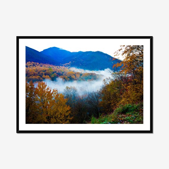 Great Smoky Mountains National Park, Foggy Landscape Art Print