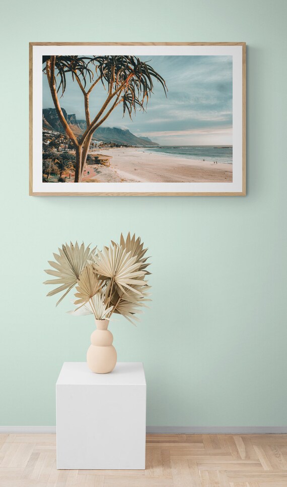 Cape Town Beach Photo, Bohemian Tropical Decor