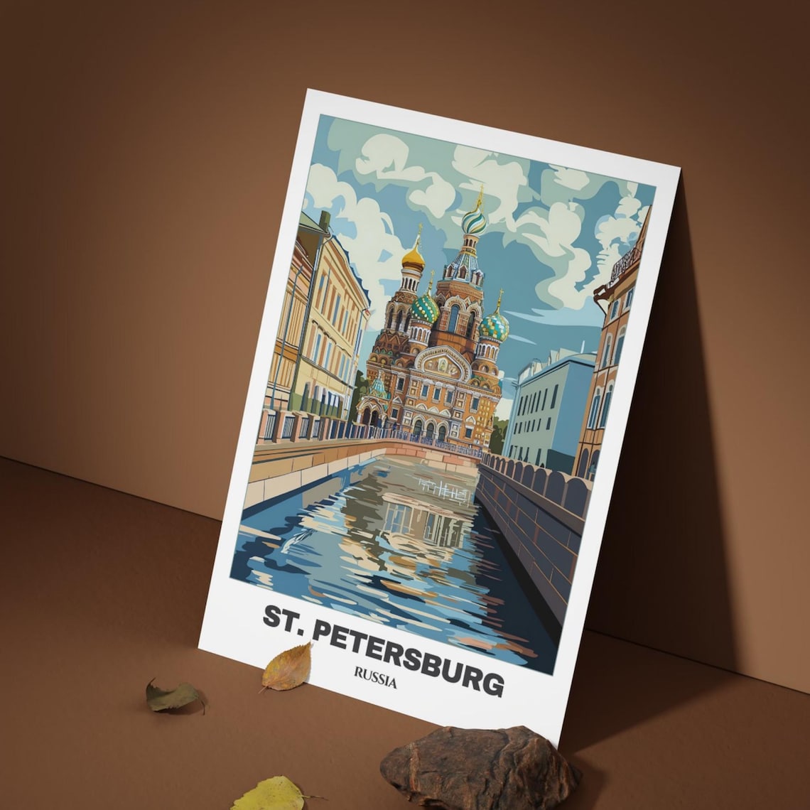 St Petersburg Travel Poster, Russia Cityscape Art Print - Image 4