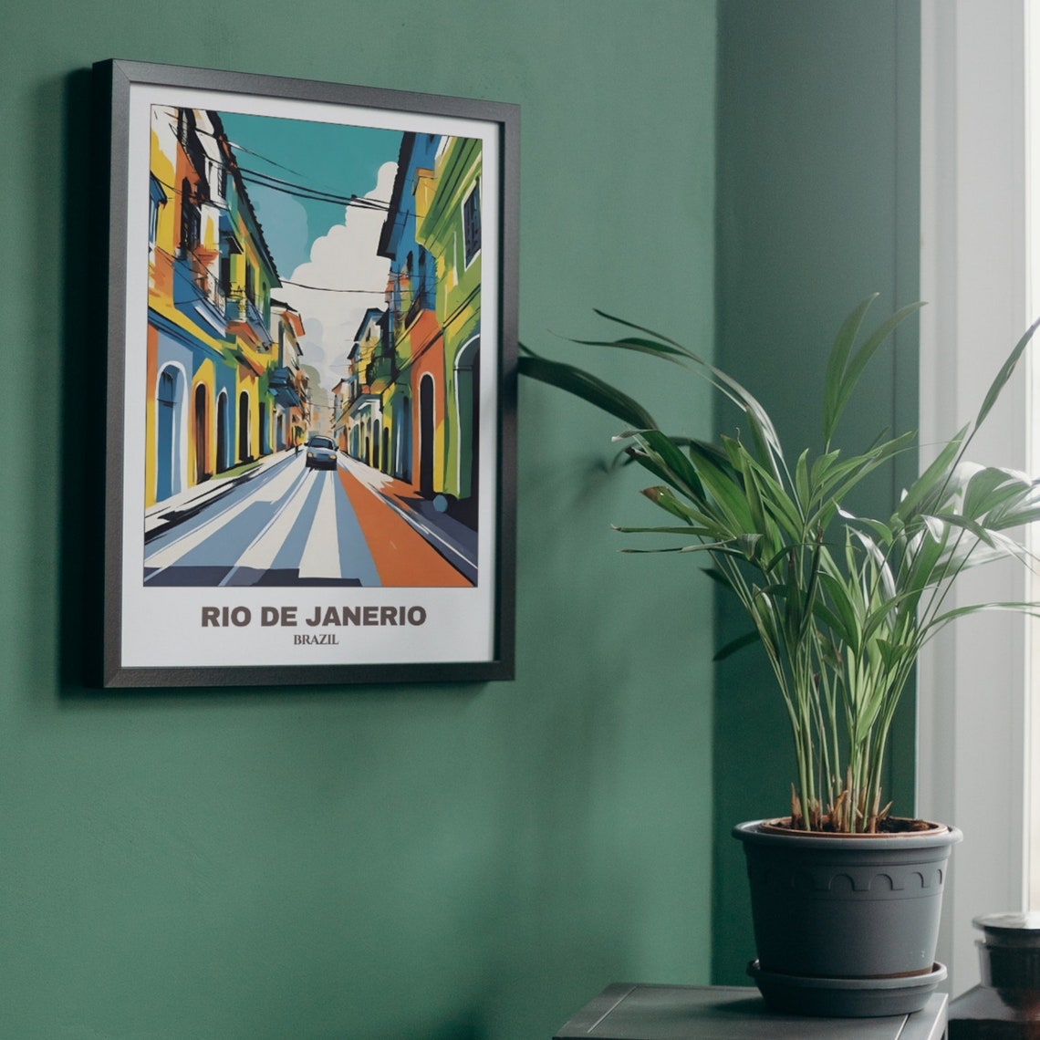 Rio De Janerio Travel Poster Brazil Travel Poster Cityscape Painting Print Wall Art Rio Home Decor Brazil Travel - Image 5