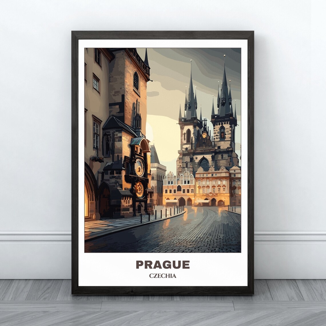 Prague Travel Print, Czech Republic City Poster