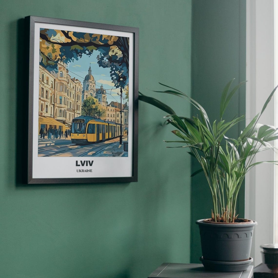 Lviv Travel Poster Ukraine Travel Poster Cityscape Painting Print Wall Art Lviv Home Decor Lviv Illustration Ukraine - Image 4