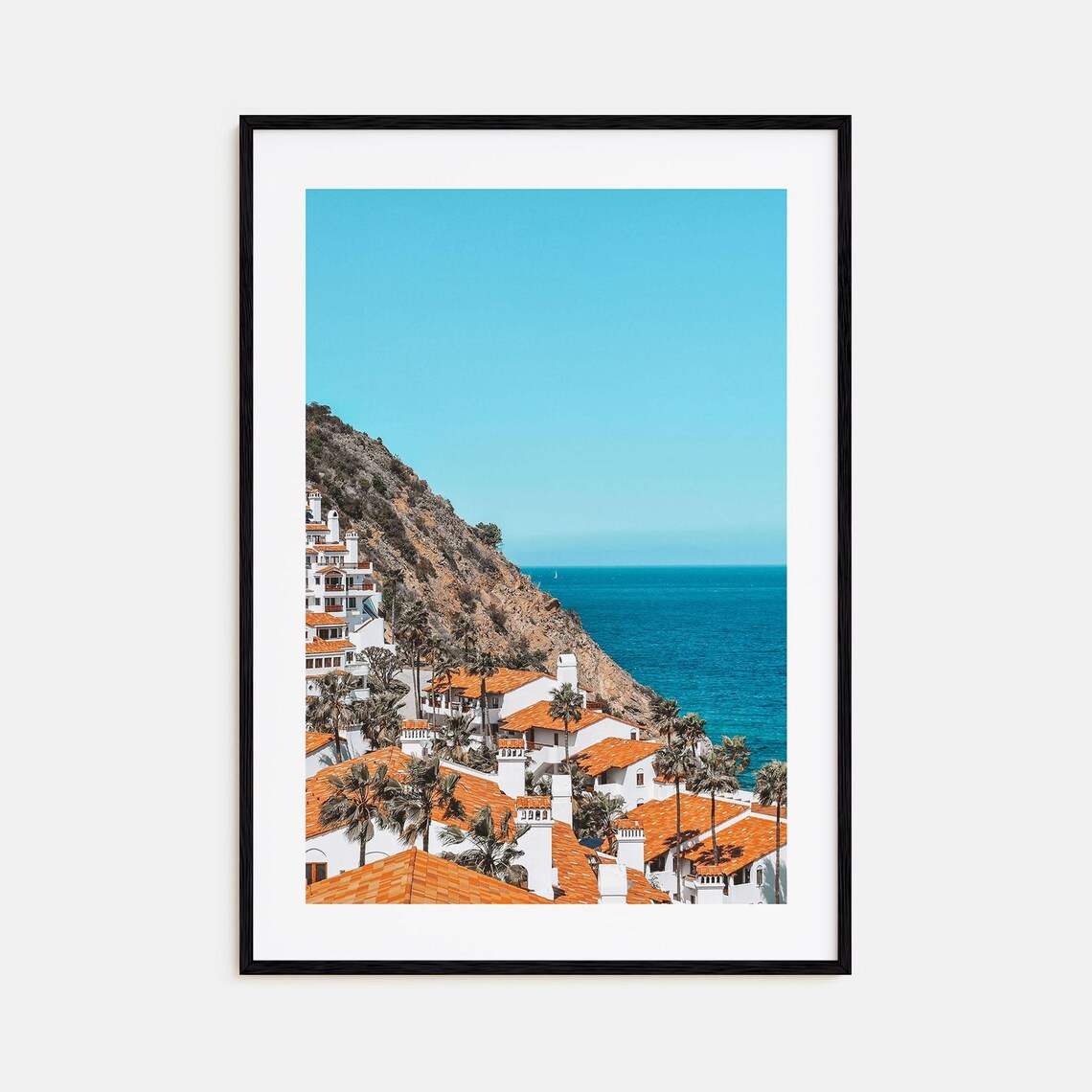 Avalon Catalina Island Hillside Village By The Ocean Photo Poster