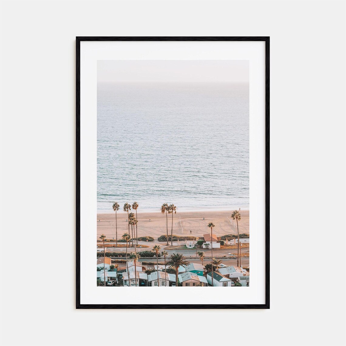 Pacific Palisades Travel Poster, Street Map Art Print