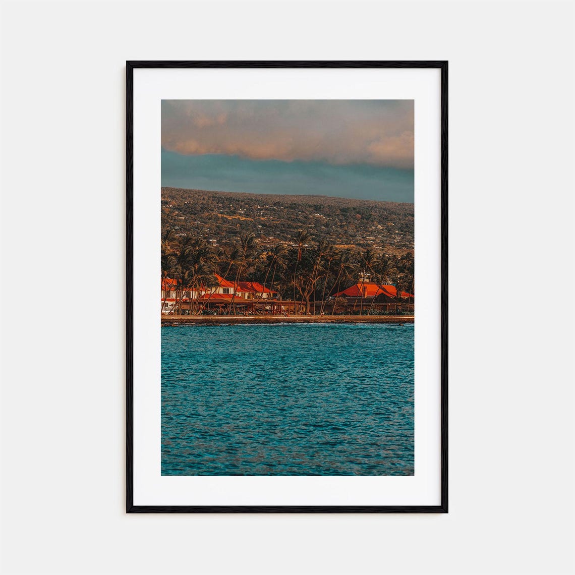 Kailua Kona Colorful Poster Print No 1 Kailua Kona Photo Wall Art Kailua Kona Decor Kailua Kona Travel Print Street Map Poster City Map