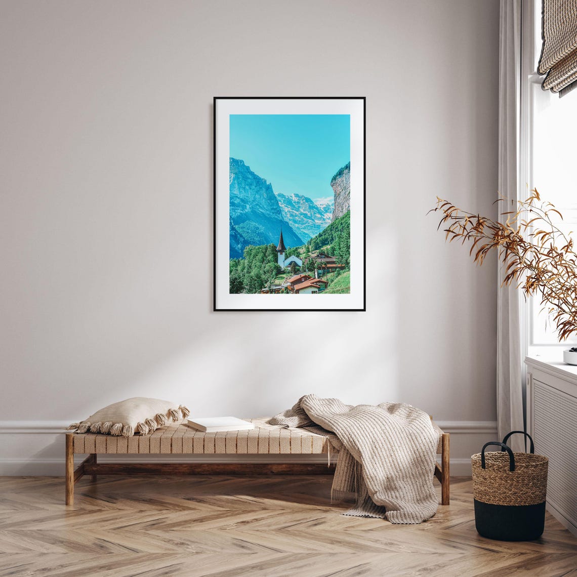 Lauterbrunnen Colorful Poster Print No 2 Lauterbrunnen Photo Art Lauterbrunnen Decor Travel Print Lauterbrunnen Street Map Poster - Image 2