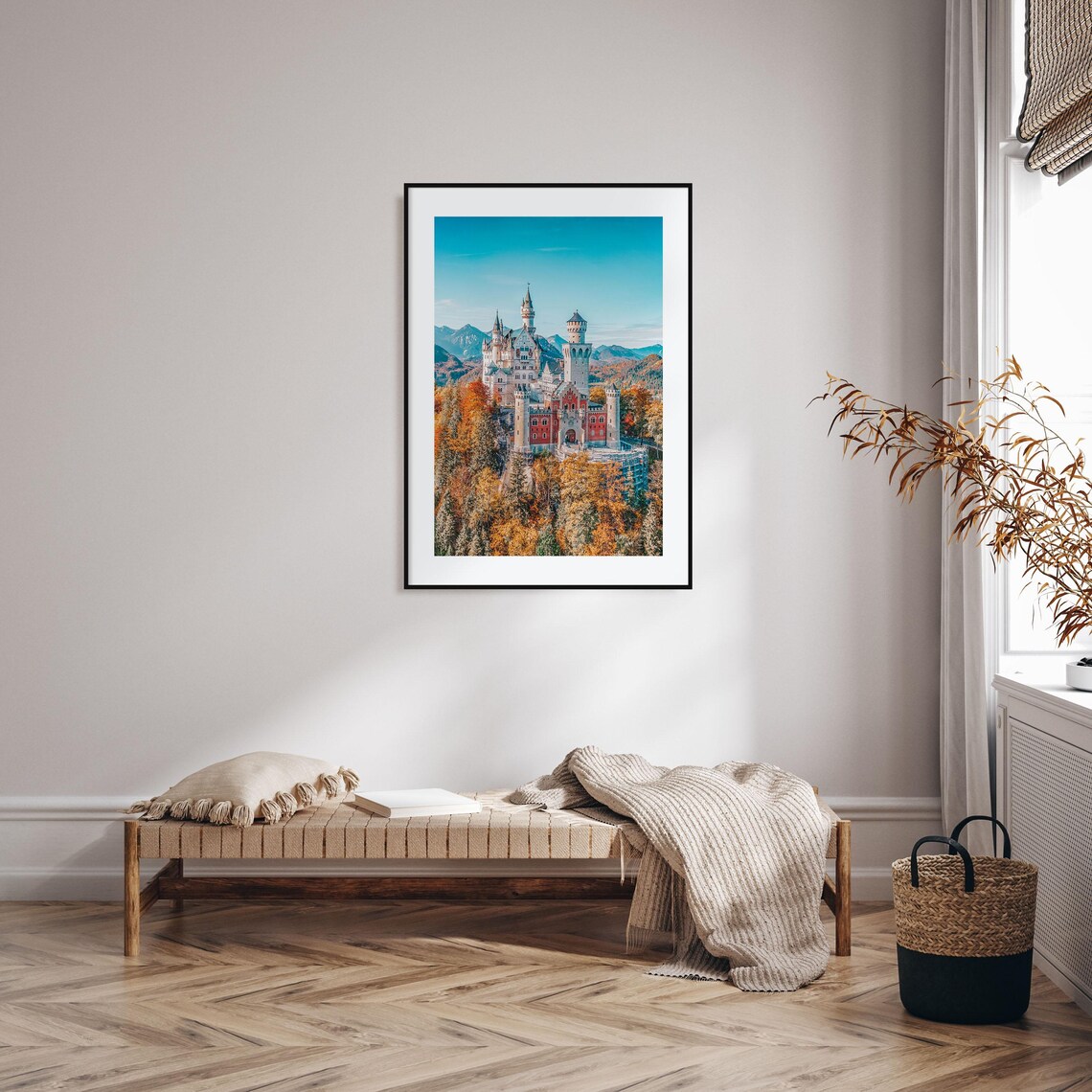 Neuschwanstein Castle Autumn Fairytale Castle Bavaria Art Poster - Image 2