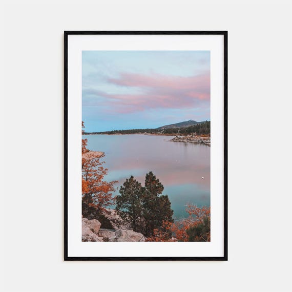 Big Bear Lake Colorful Poster Print No 3 Big Bear Lake Photo Art Big Bear Lake Decor Big Bear Lake Travel Print Street Map Poster