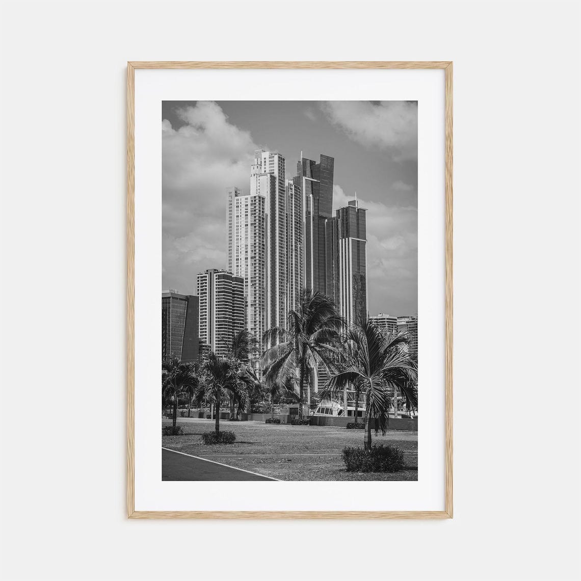 Panama City Photo Poster Print Panama Panama City Black And White Wall Art Panama City Photography Panama City Travel Map Poster