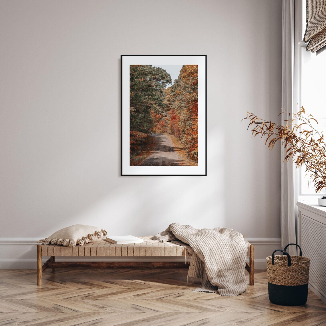 Morgantown Autumn Country Road Colorful Fall Foliage Trees Poster - Image 2