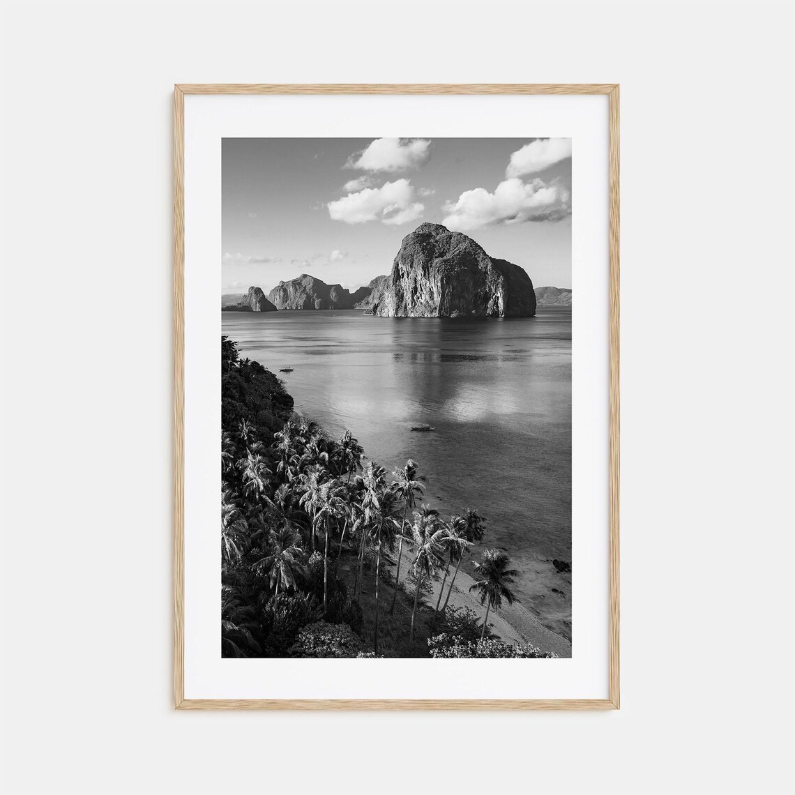 Philippines Black And White Travel Poster