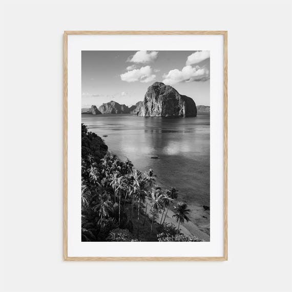 Philippines Black And White Travel Poster