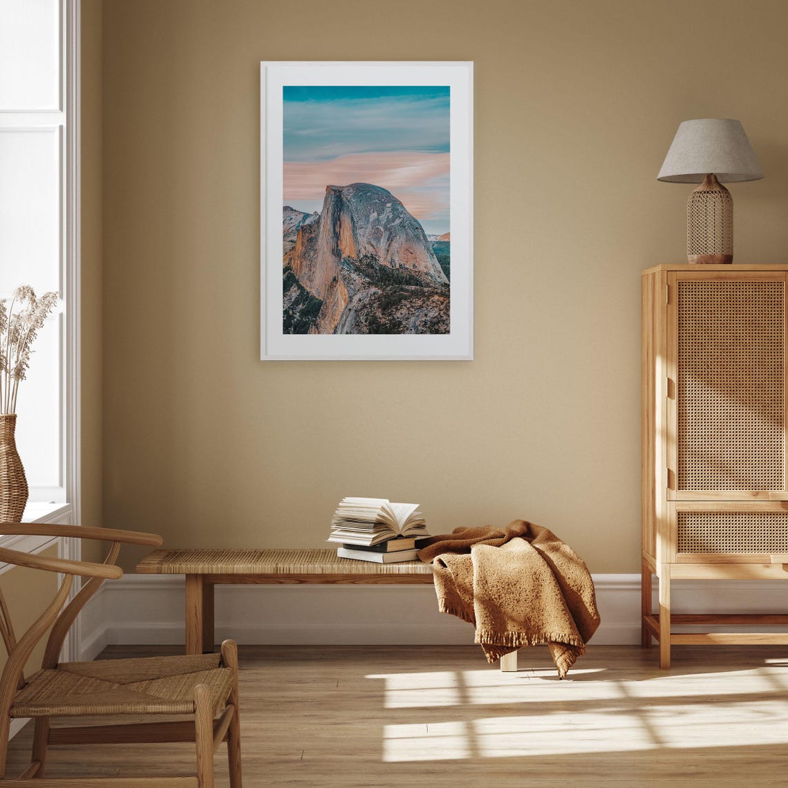 Yosemite Half Dome Granite Sunset Alpenglow Mountain Peak Poster - Image 2