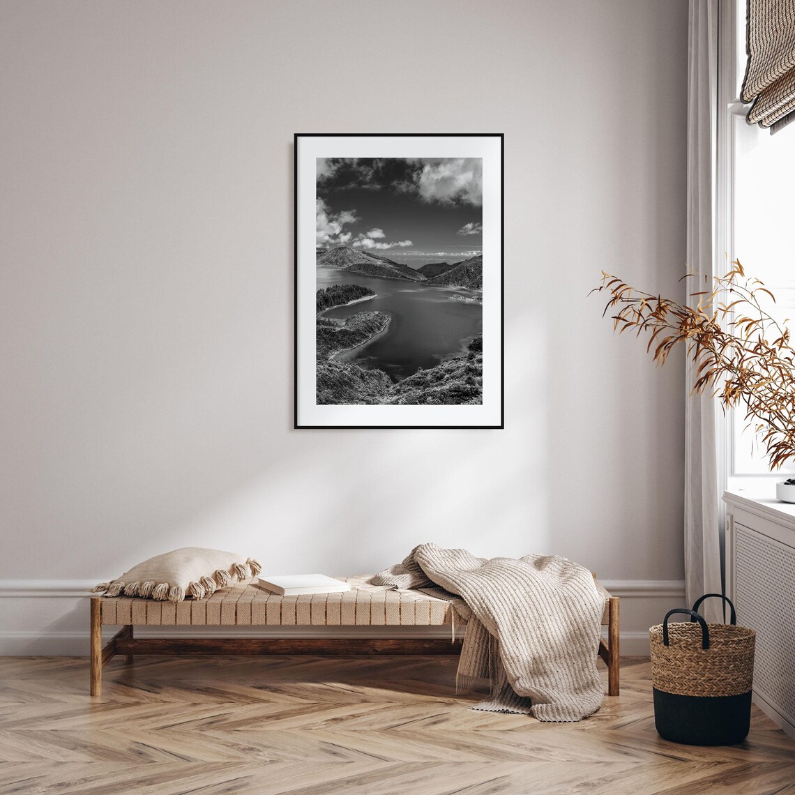 Azores Black and White Travel Poster, Wall Art Print - Image 2