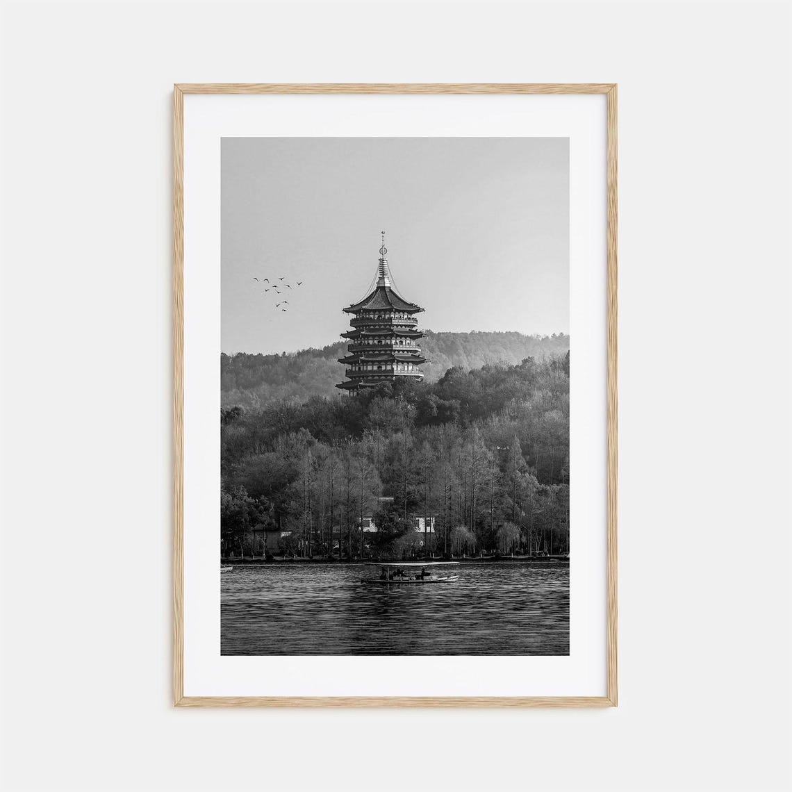 Hangzhou Photo Poster Print Hangzhou Black And White Wall Art Hangzhou Photography Hangzhou Travel Hangzhou Map