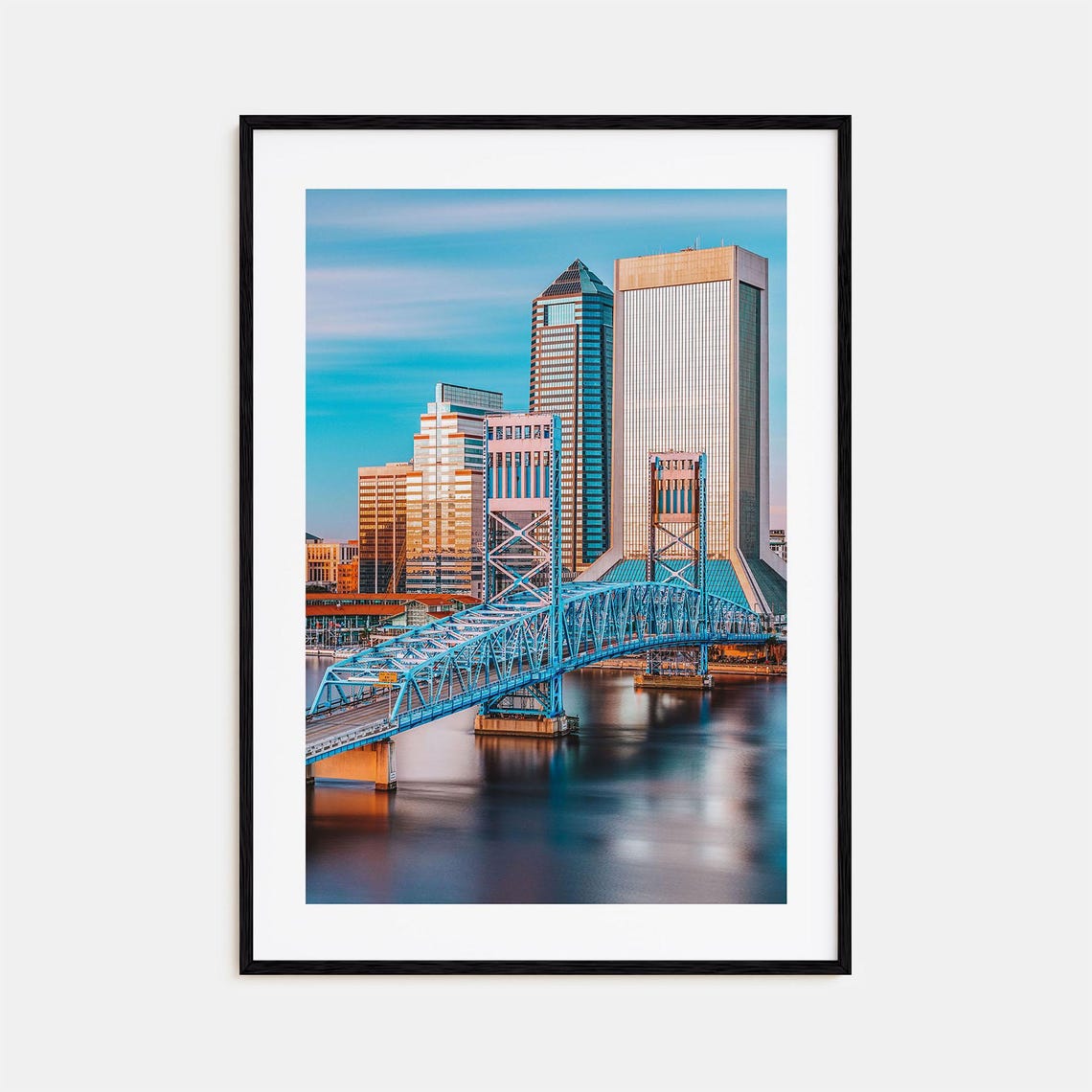 Jacksonville Colorful Poster Print No 1 Jacksonville Photo Art Decor Jacksonville Travel Print Jacksonville Street Map Poster City Map