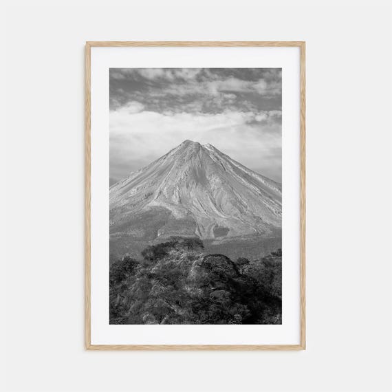 Colima Black and White Travel Poster, Map Art Print
