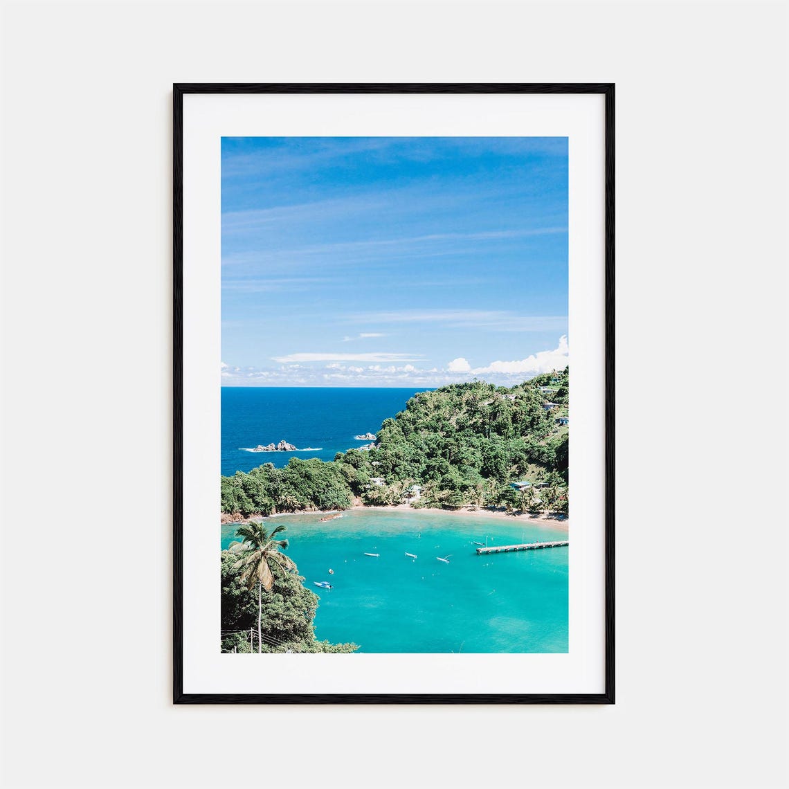Trinidad And Tobago Tropical Bay Turquoise Water Caribbean Poster