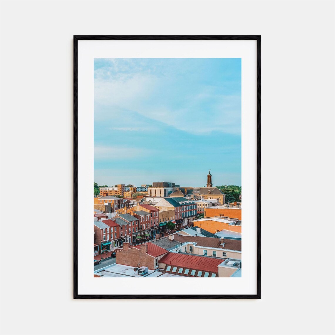 West Chester Street Map, Colorful Travel Poster