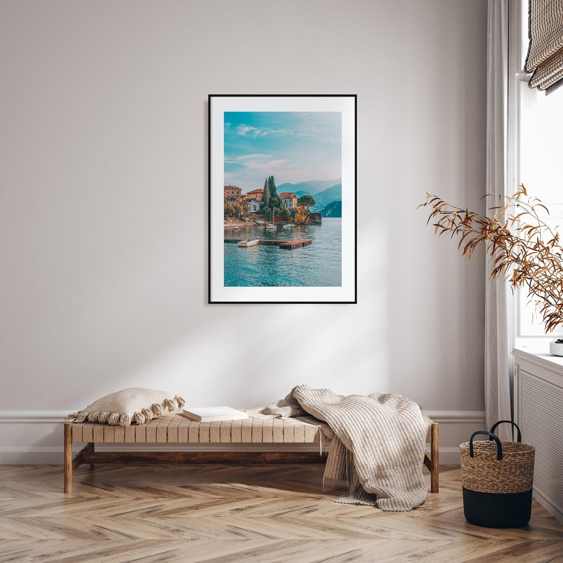 Como Lake Colorful Travel Poster, Street Map Art Print - Image 2