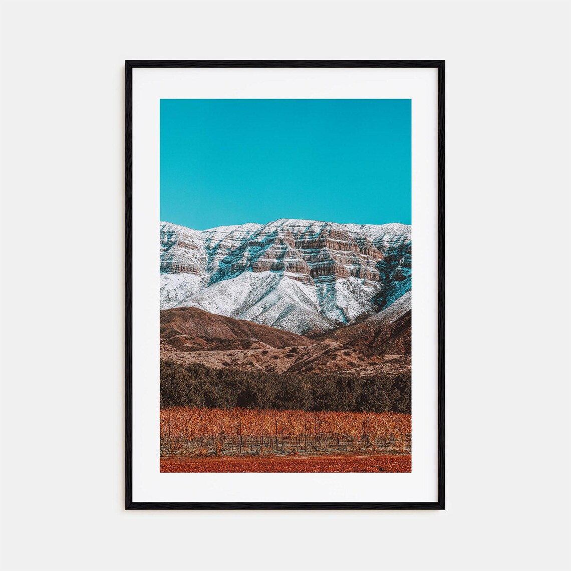 Ojai Colorful Travel Poster Print, City Map