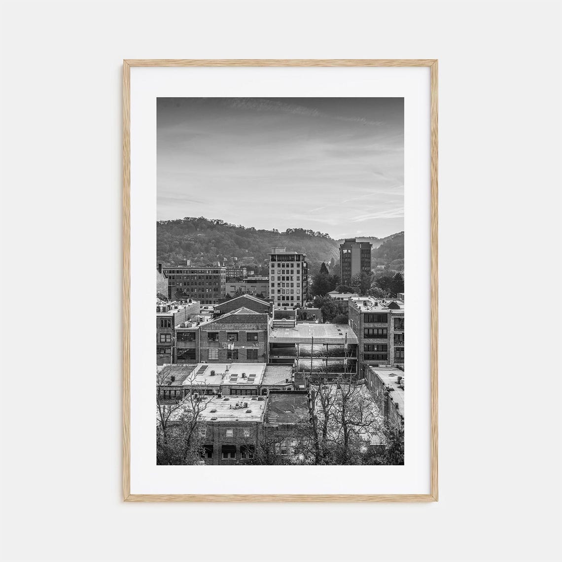 Asheville Photo Poster Print Asheville Black And White Art Asheville Wall Photography Asheville Travel Asheville Map Poster