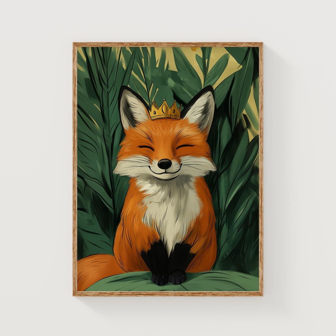 Quirky Fox Art Print, Maximalist Animal Poster - Image 4