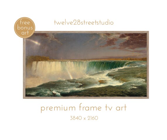 Frederic Edwin Church Niagara Falls Rainbow Vintage Oil Art Poster