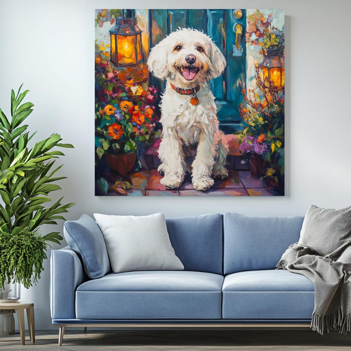 Fluffy Dog Art Print, Pet Lover Decor - Image 2