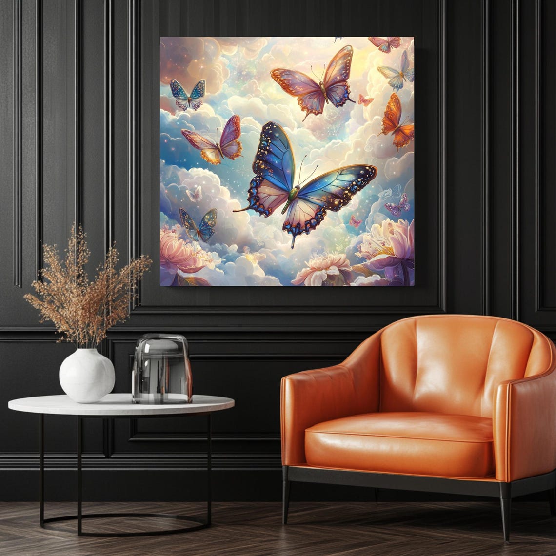 Butterfly, Dreamy Whimsical Nature Art Print - Image 3