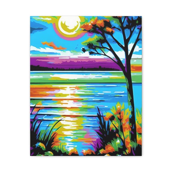 Abstract Landscape Matte Canvas Art Modern Home Decor