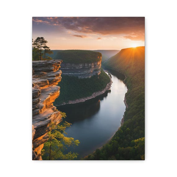 Canyon Sunset Canvas Print Gallery Wall Art Decor