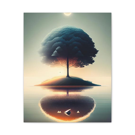 Tree Of Life Matte Canvas Art Print Modern Home Decor
