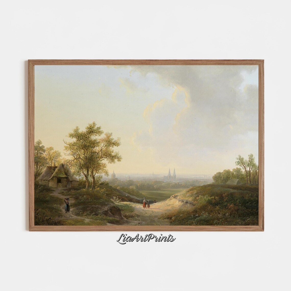 Pastoral Landscape, Serene Countryside Art Print - Image 3