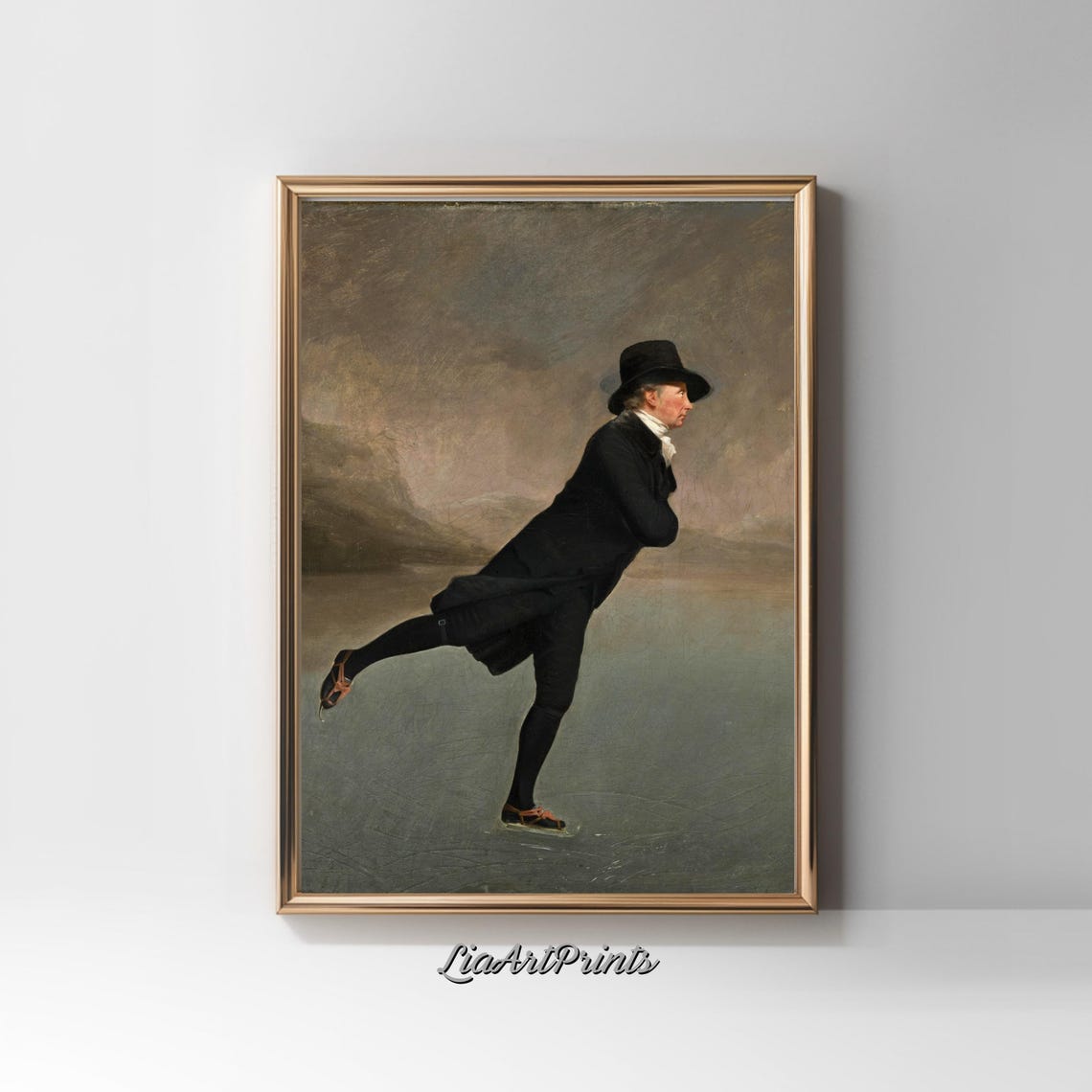 Reverend Robert Walker The Skating Minister Vintage Ice Skating Poster - Image 2