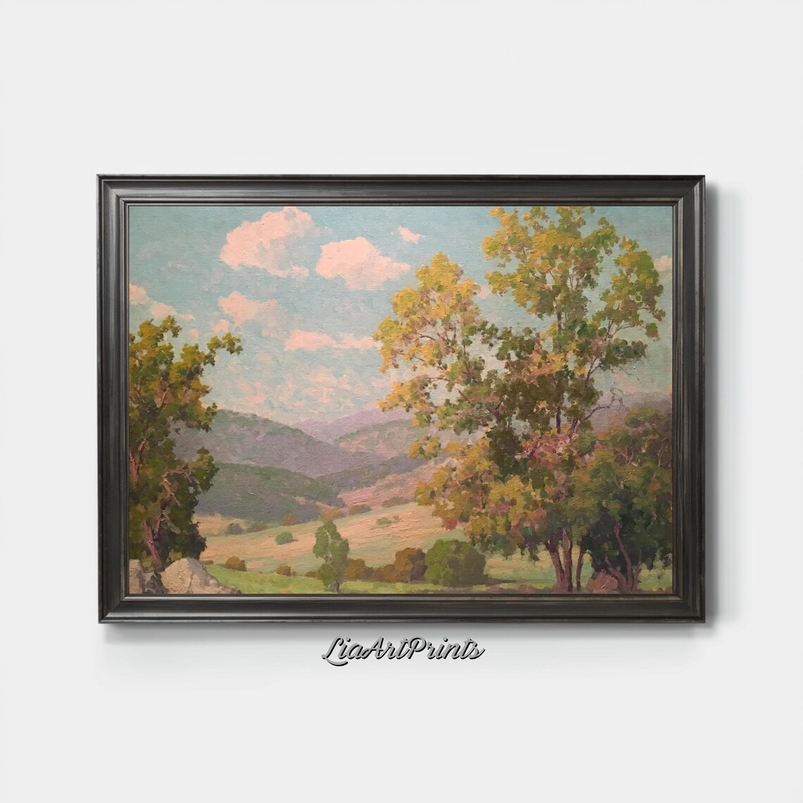 Tranquil Countryside Landscape, Rolling Hills And Trees - Image 2