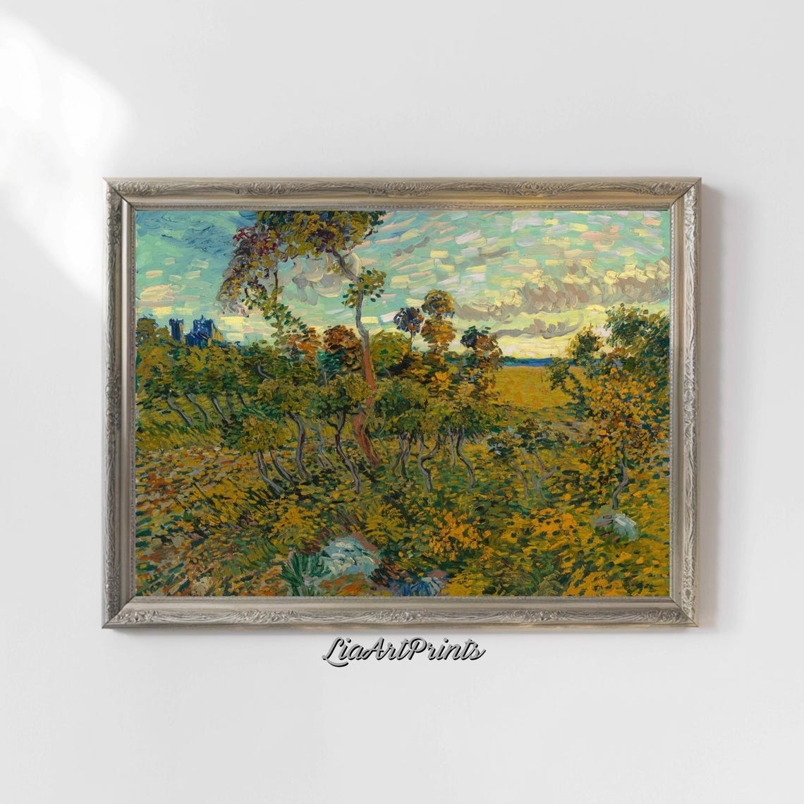 Vincent Van Gogh Sunset Golden Trees Landscape Masterpiece Poster - Image 5
