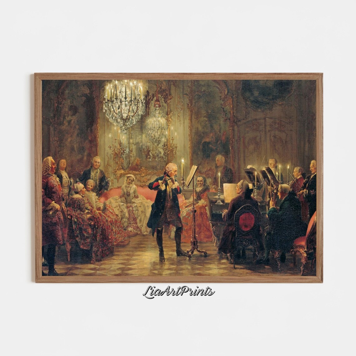 Classical Concert Salon Candlelit Violin Vintage Music Performance Poster - Image 2