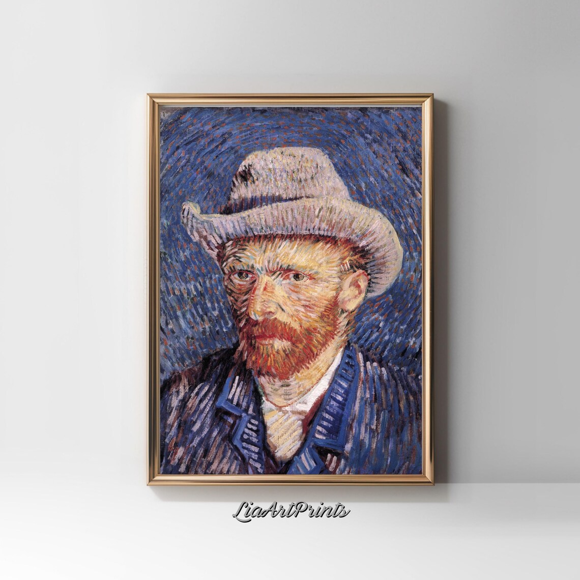 Van Gogh Inspired Self Portrait, Impressionist - Image 2