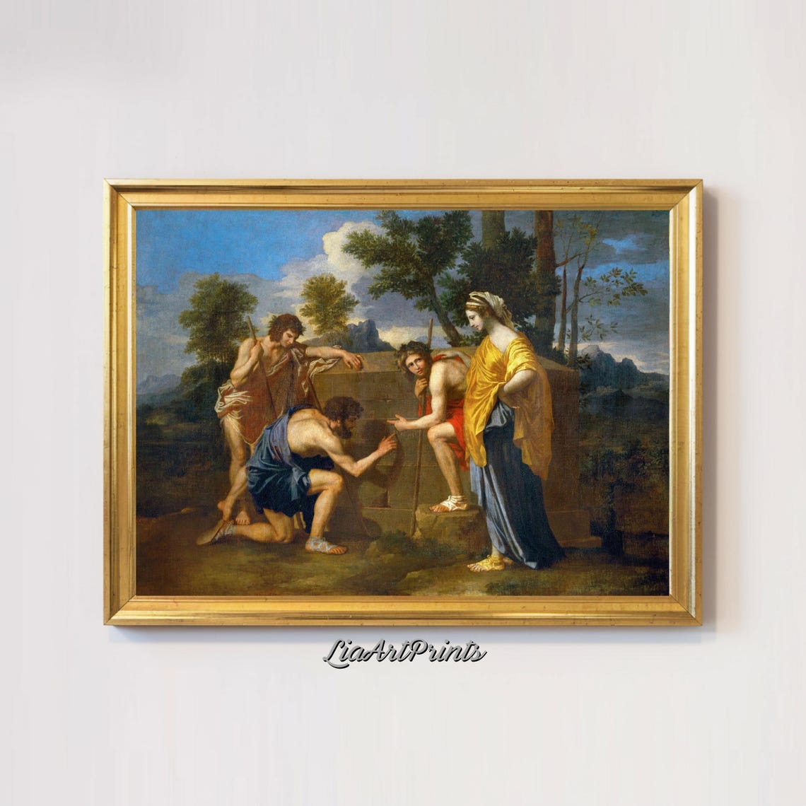 Nicolas Poussin Et in Arcadia Ego Shepherds Tomb Classical Art Poster - Image 2