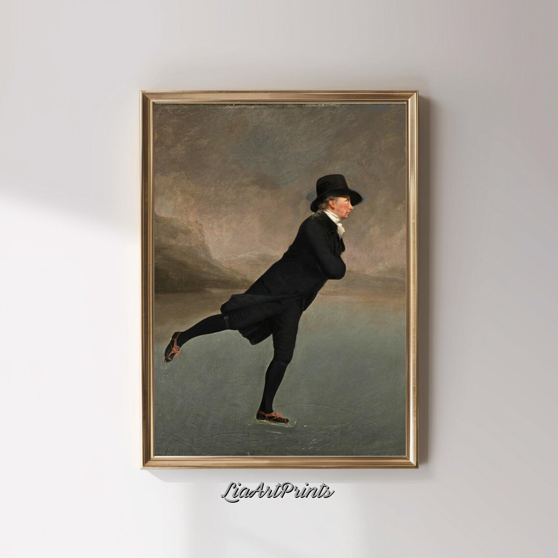 Reverend Robert Walker The Skating Minister Vintage Ice Skating Poster - Image 3