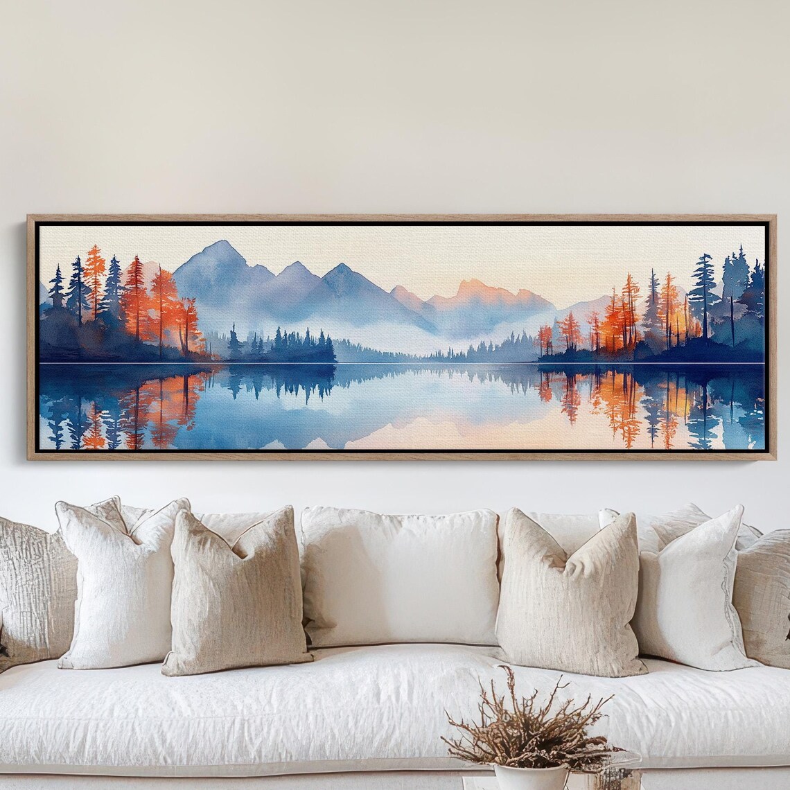 Blue Ridge Mountains Reflection, Tranquil Sunrise Art Print