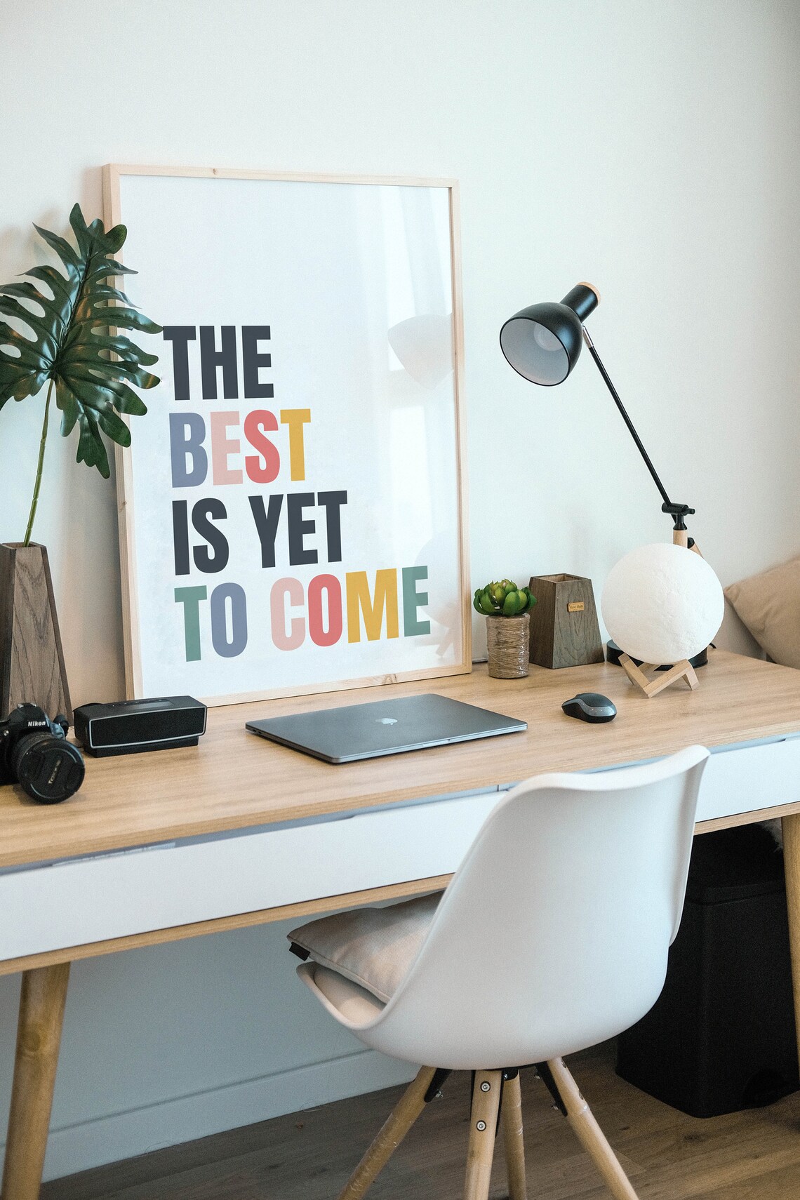 The Best Is Yet To Come Minimalist Typography Art Print - Image 2