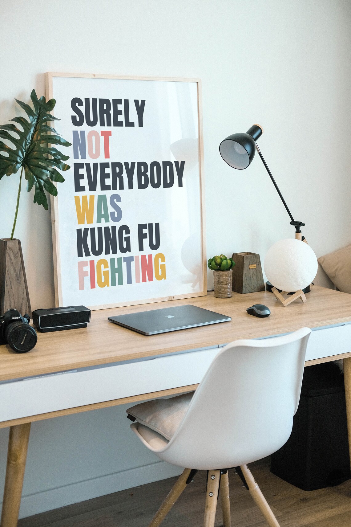 Kung Fu Fighting Funny Typography Art Print - Image 2