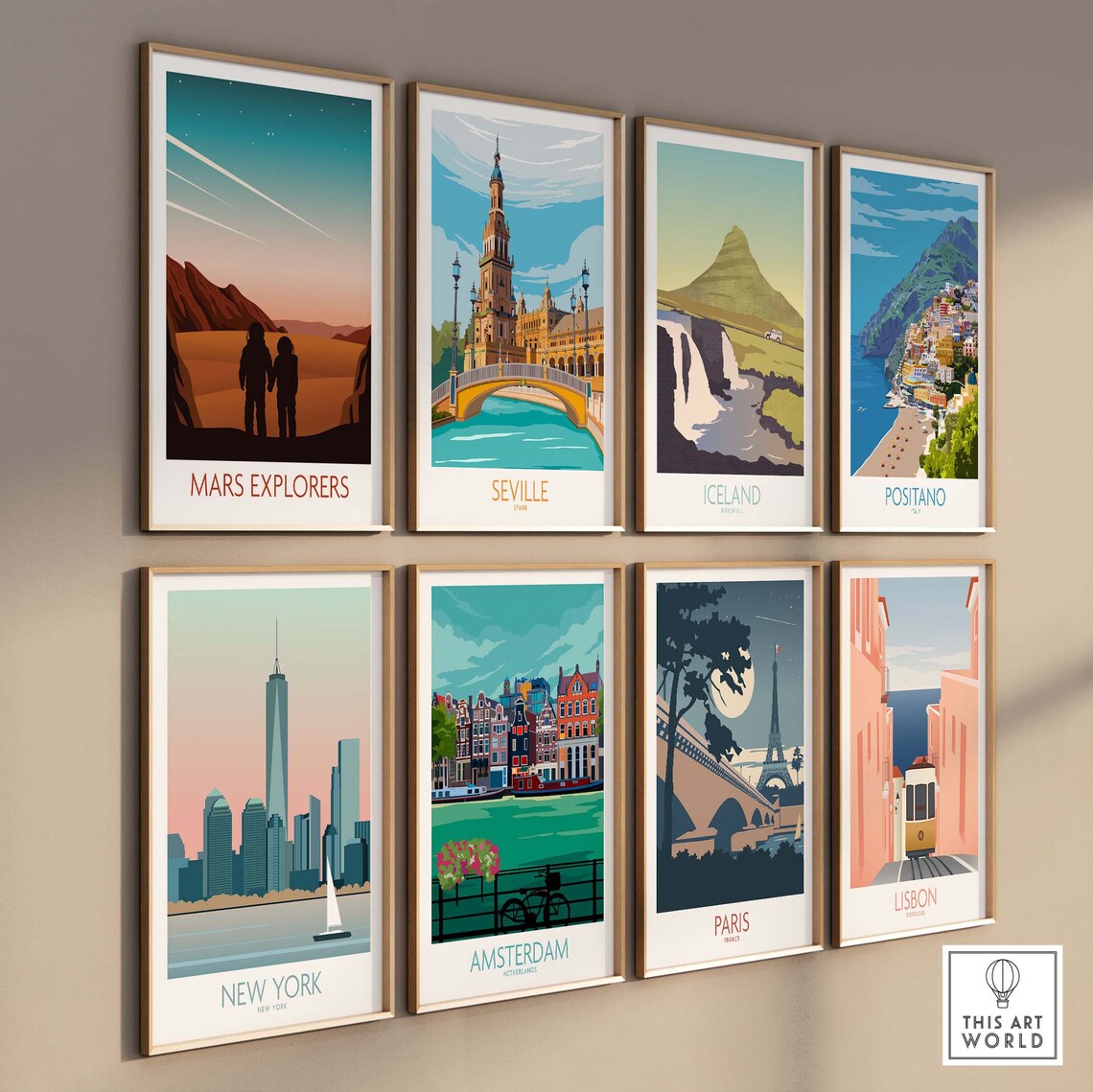 Mars Explorers Travel Poster, Space Wall Art - Image 3