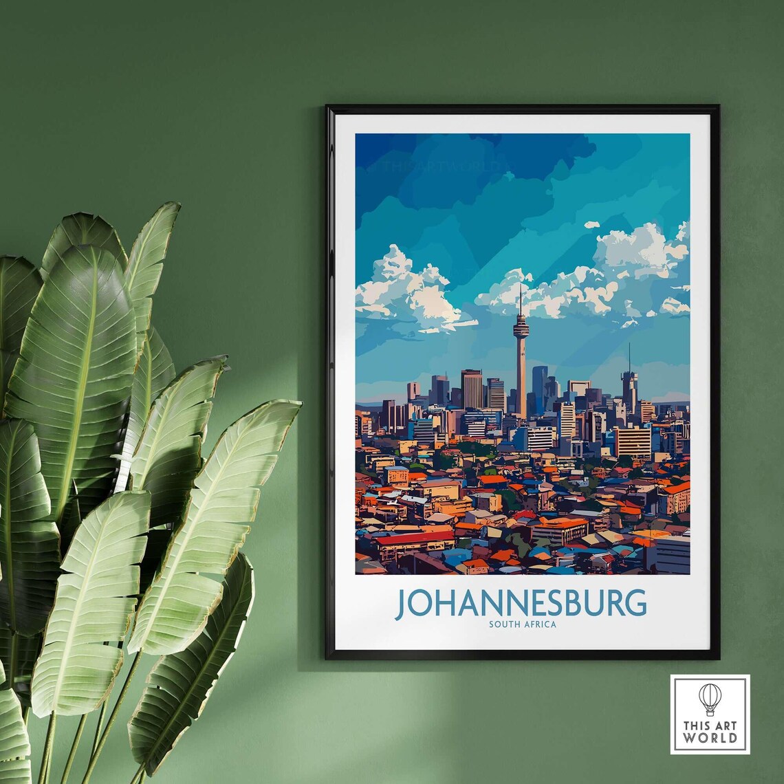 Joburg South Africa Skyline, Cityscape Poster - Image 2
